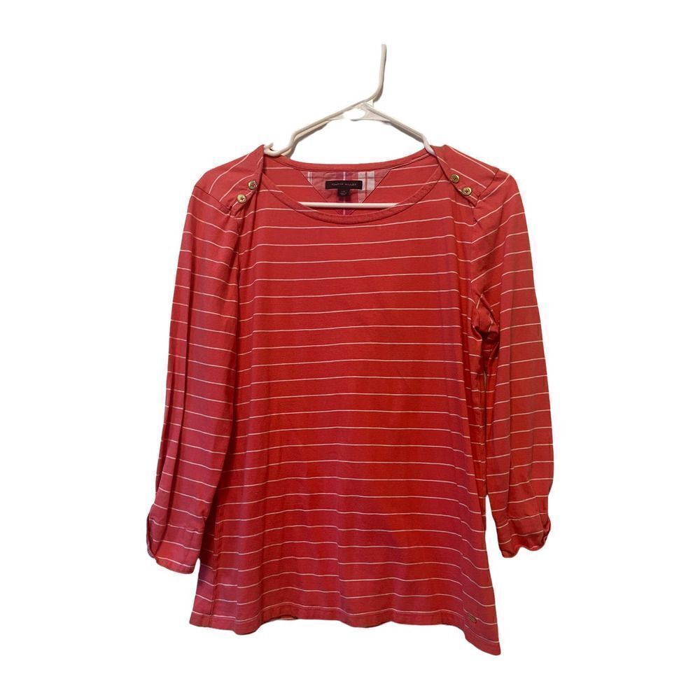Tommy Hilfiger Pink Long Sleeve Shirt Size Large